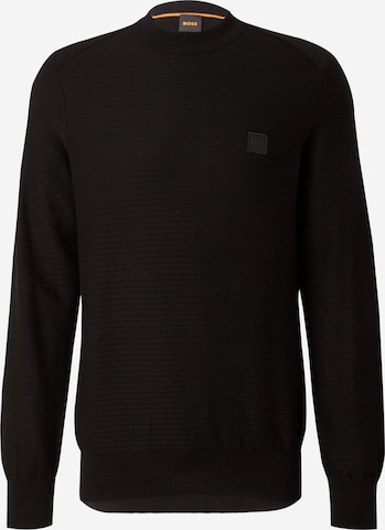 BOSS - Pullover 'Anion' em preto: frente