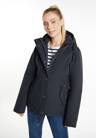 ICEBOUND Winter Jacket 'Incus' in Black: front