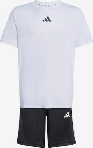 ADIDAS SPORTSWEAR Trainingsanzug 'Train Essentials' in Weiß: Vorderseite