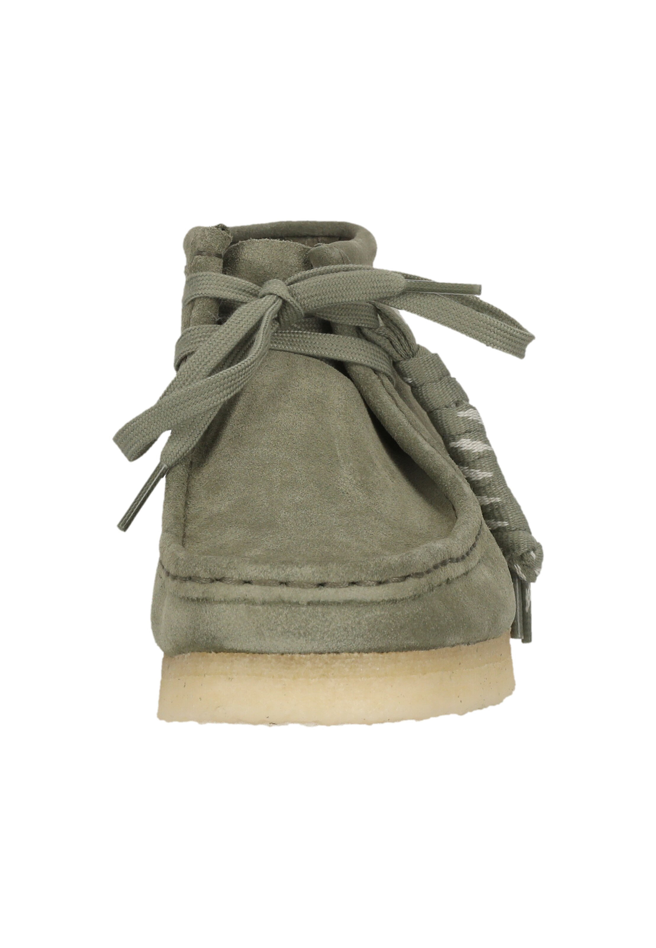 CLARKS Lace-up shoe 'Wallabee Boot' in Green