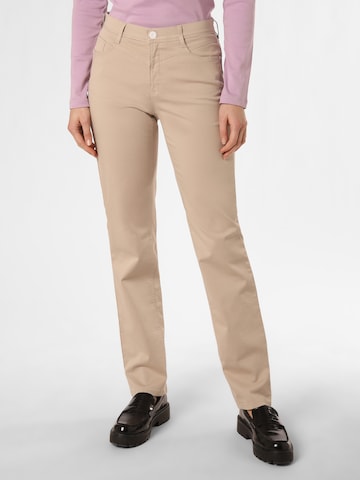 BRAX Regular Trousers 'Carola' in Brown: front