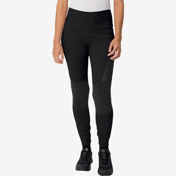 VAUDE Skinny Outdoor Pants 'Scopi II' in Black: front