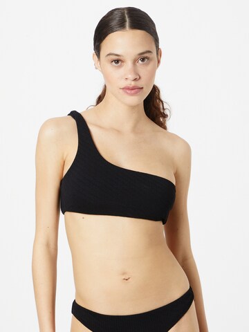 Bustino Top per bikini di RIP CURL in nero: frontale