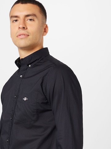GANT Regular fit Button Up Shirt in Black