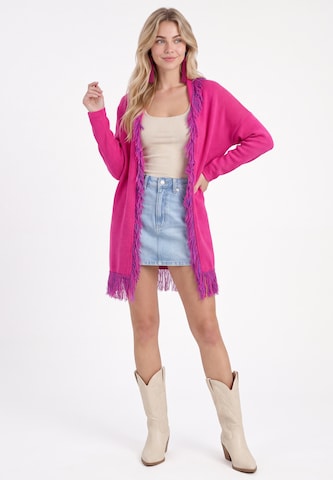 IZIA Gebreid vest in Roze