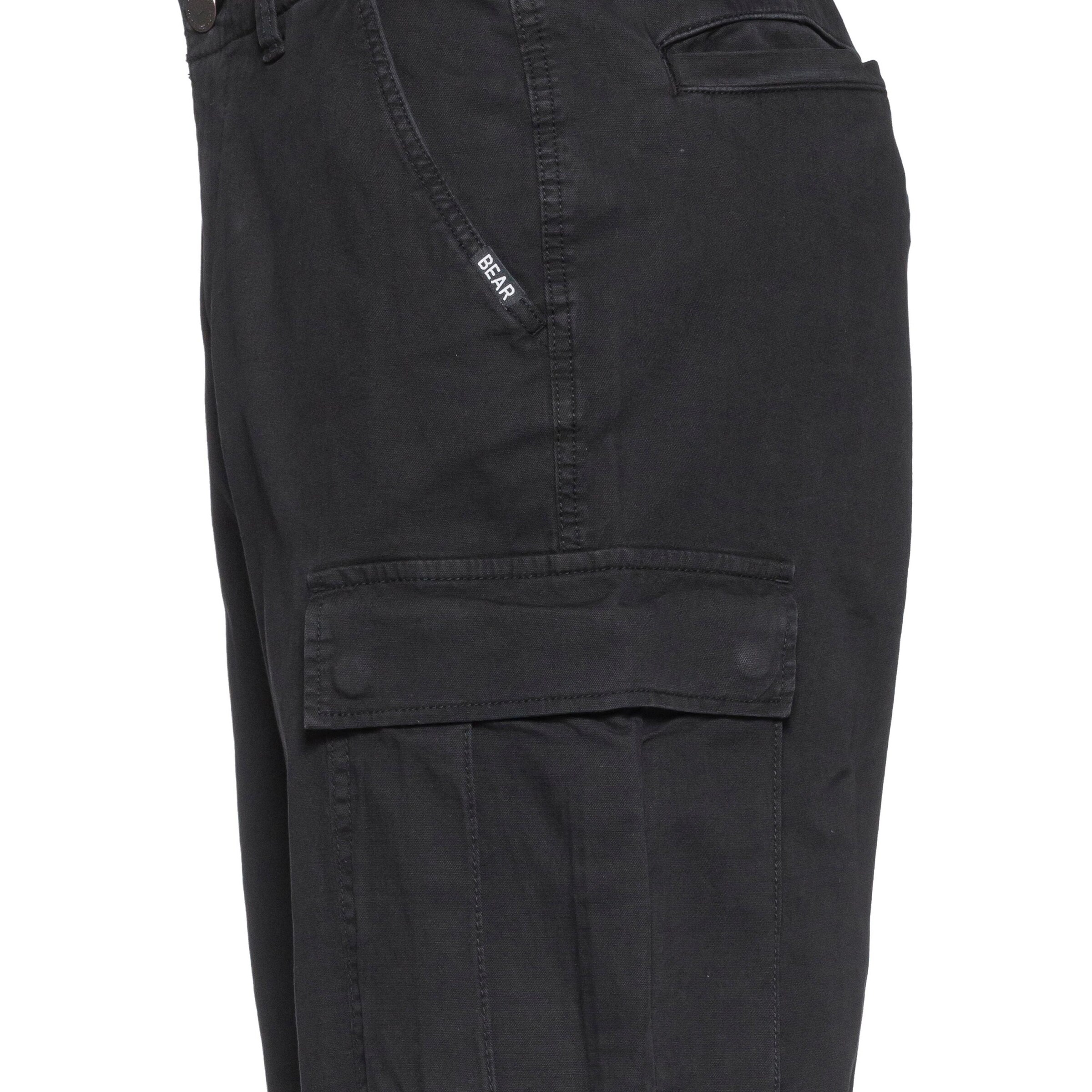 BEAR Regular Cargo Pants in Black
