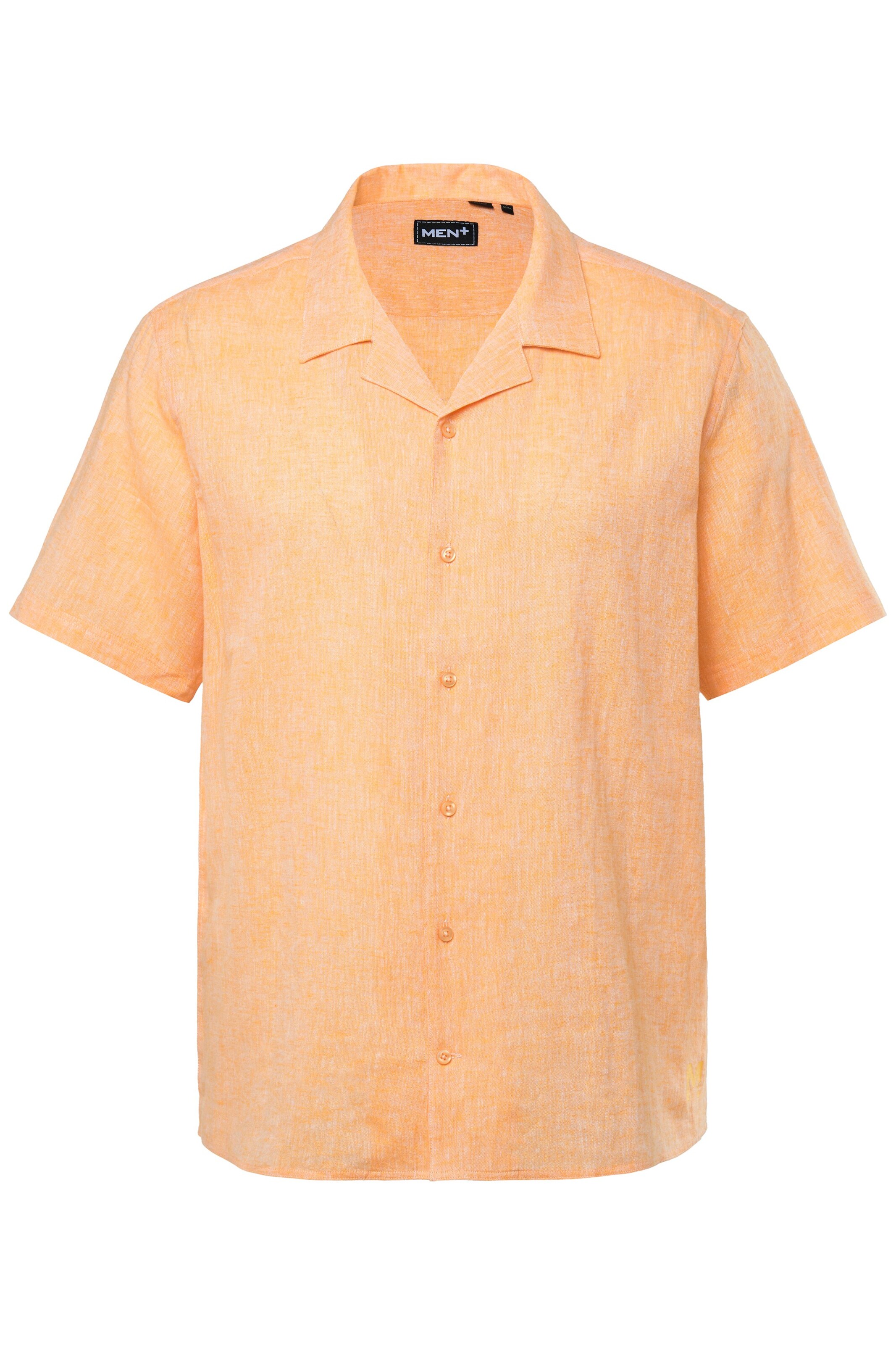 Men Plus Overhemd in Oranje: voorkant