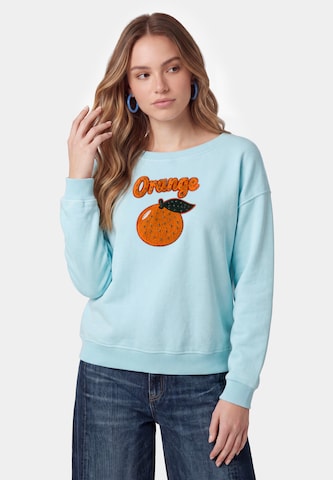 Sweat-shirt MYMO en bleu : devant