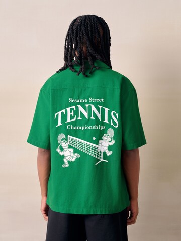 Coupe regular Chemise Next en vert : devant