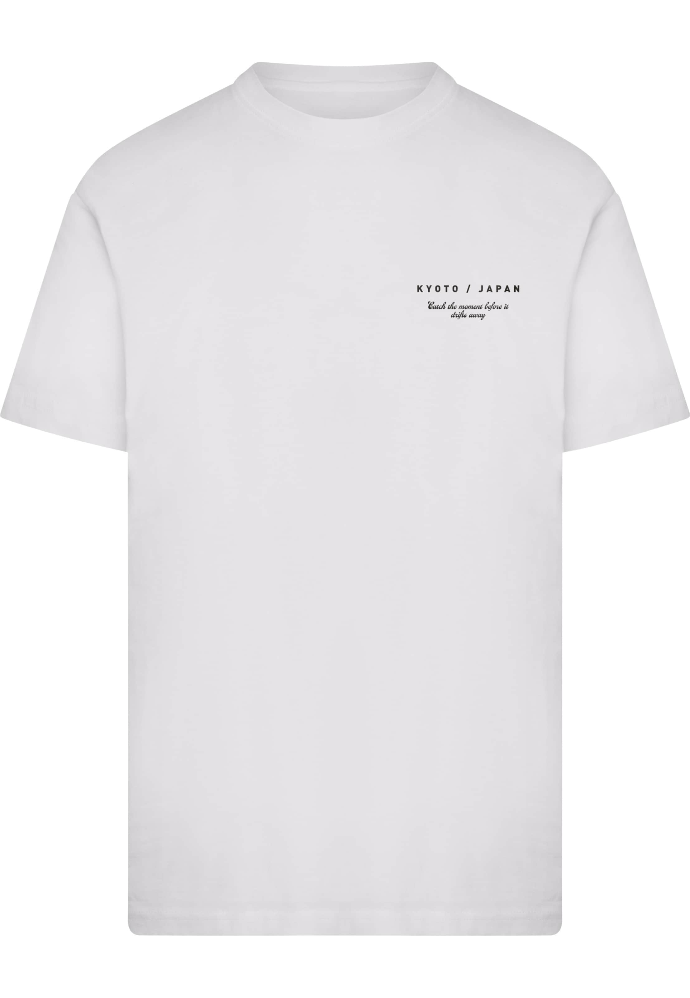 Maglietta 'Kyoto Japan Birds And Flowers' di Mister Tee in bianco: frontale