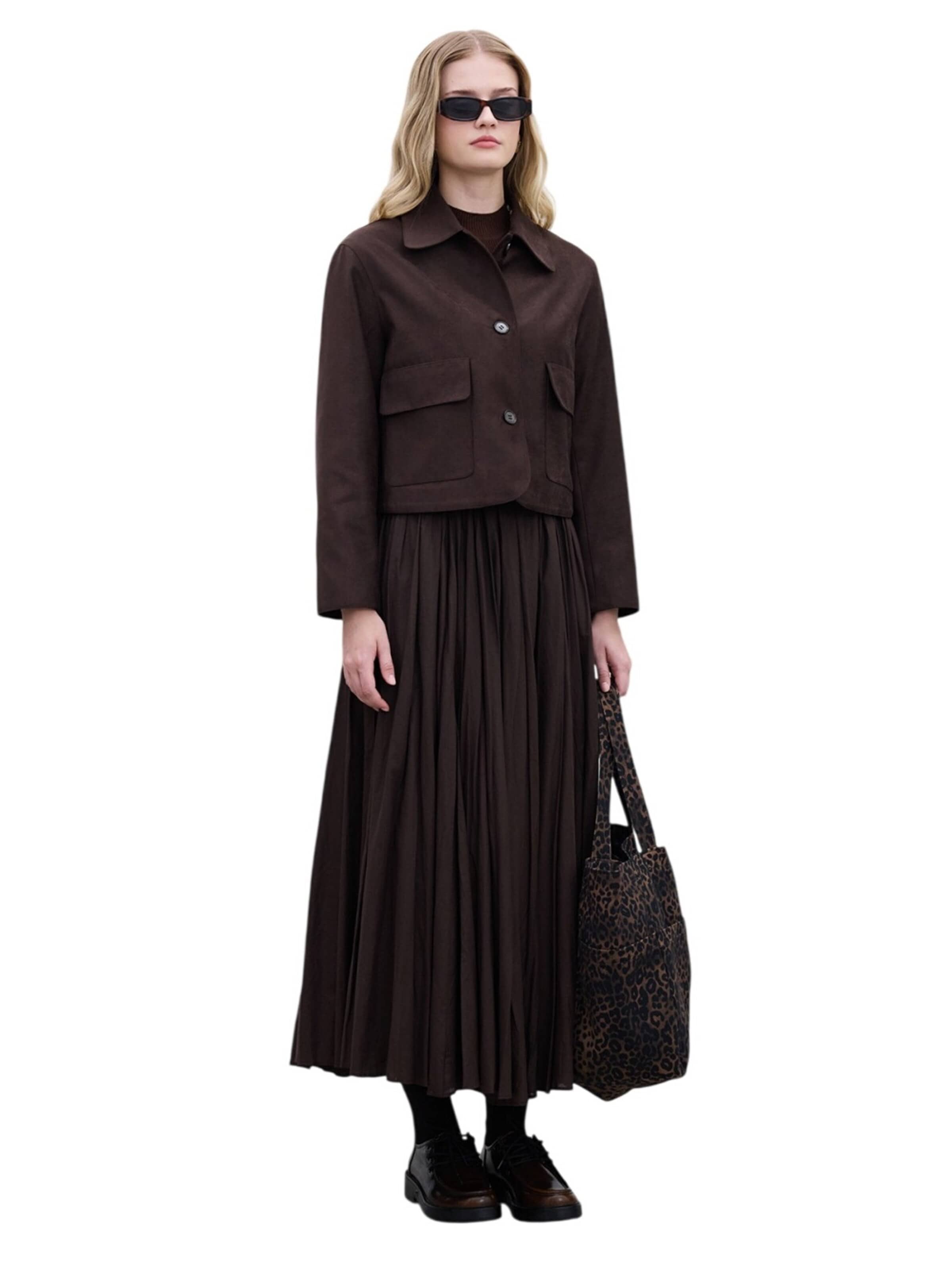 MANUKA Skirt in Brown: front