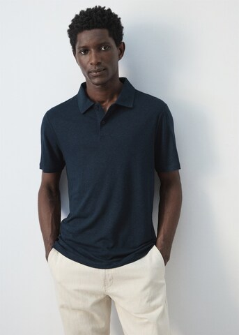 MANGO MAN Poloshirt 'Amberes' in Blau