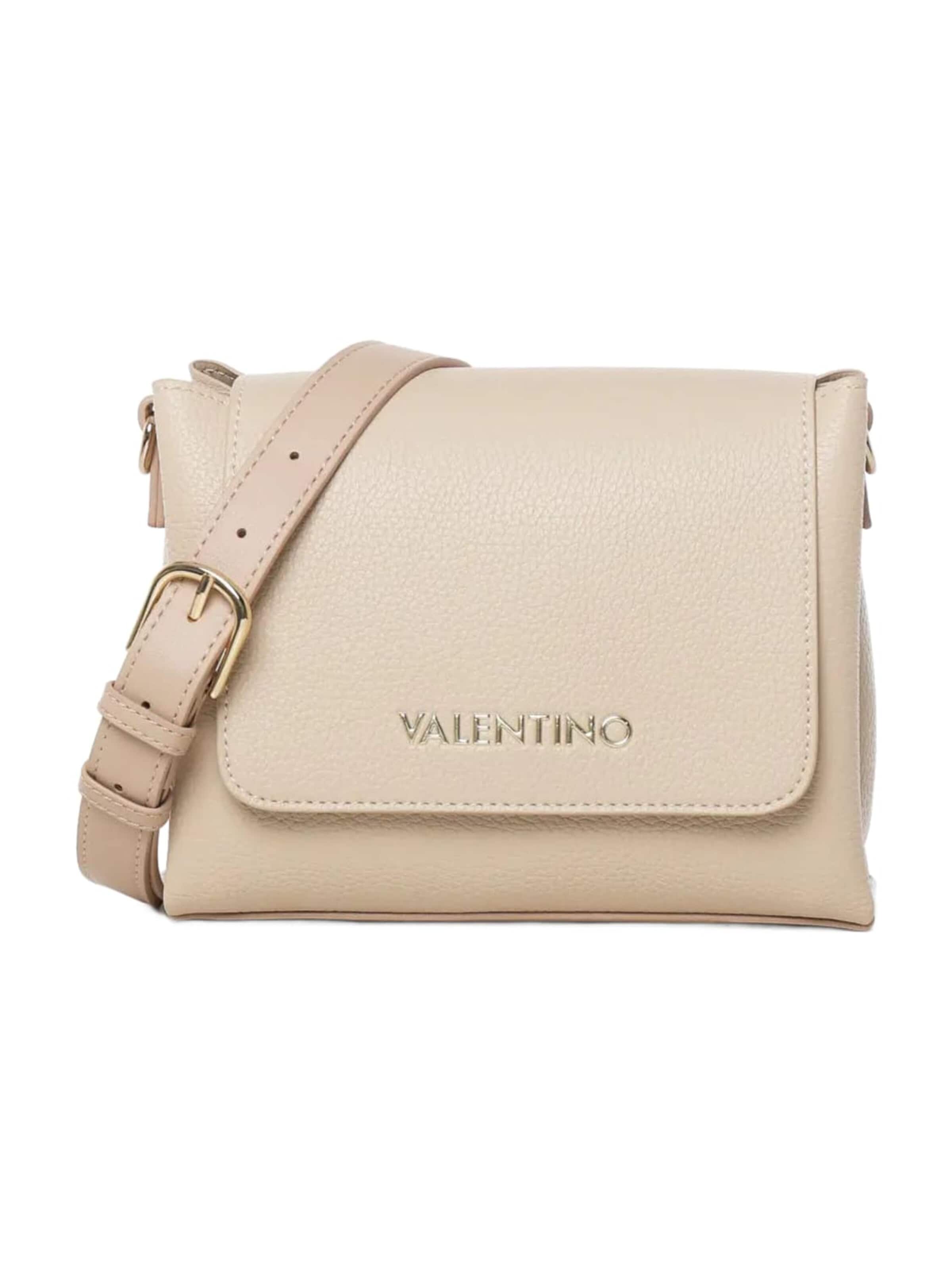 VALENTINO - Bolso de hombro en beige: frente
