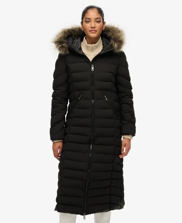 Superdry & Co Between-Seasons Coat 'Fuji' in Black: front