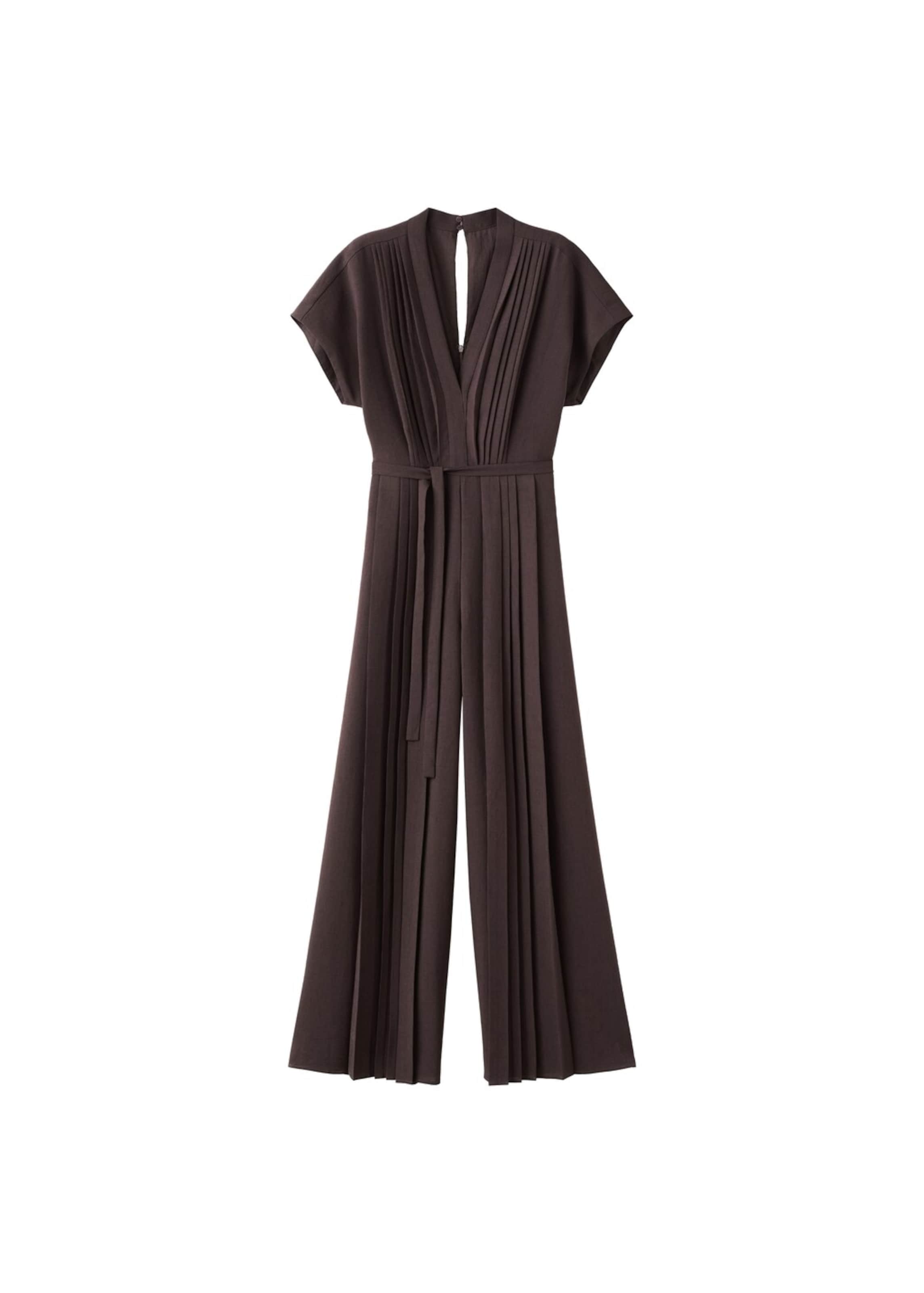 MANGO Jumpsuit 'Pleated' in Brown, Item view