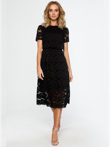 made of emotion - Vestido en negro: frente