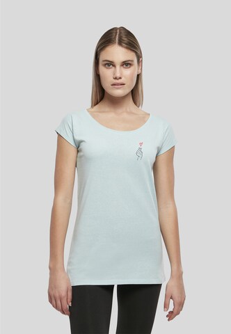 Urban Classics Shirt 'K-Heart' in Blau: Vorderseite