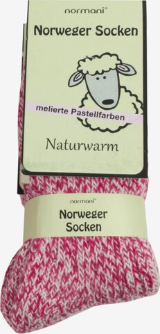 Chaussettes normani en rose