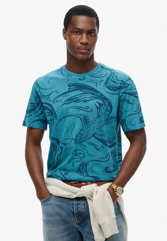 Maglietta di Superdry in blu: frontale