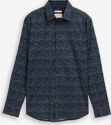 TOM TAILOR Slim Fit Hemd in Blau: Vorderseite