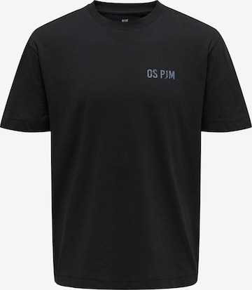 Only & Sons - Camiseta 'FRITZ' en negro: frente