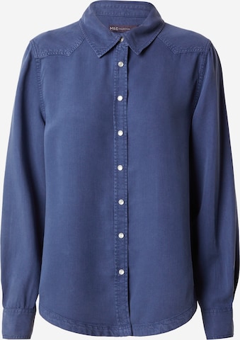 Marks & Spencer Bluse in Blau: predná strana