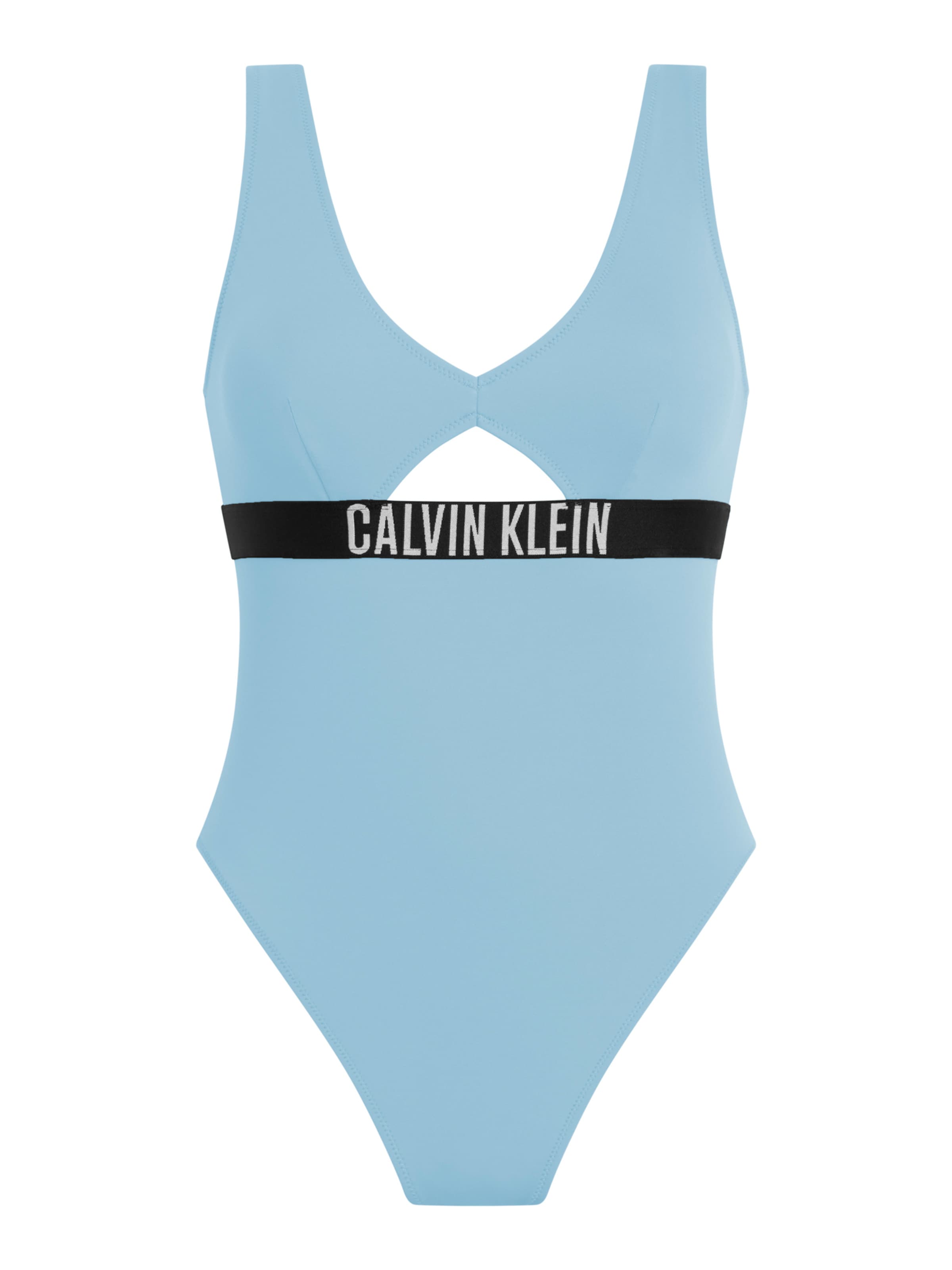 Calvin Klein Swimwear Triangel Badpak &#x27;ONE PIECE&#x27; in Blauw: voorkant