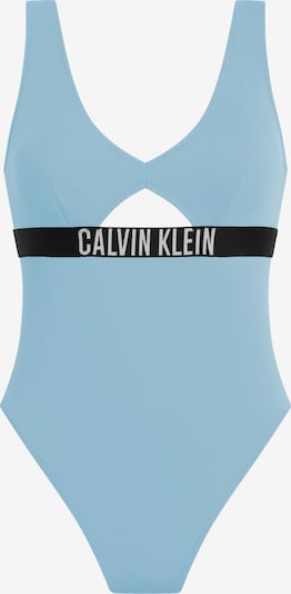Maudymosi kostiumėlis 'ONE PIECE' iš Calvin Klein Swimwear, spalva – šviesiai mėlyna / juoda / balta, Prekių apžvalga