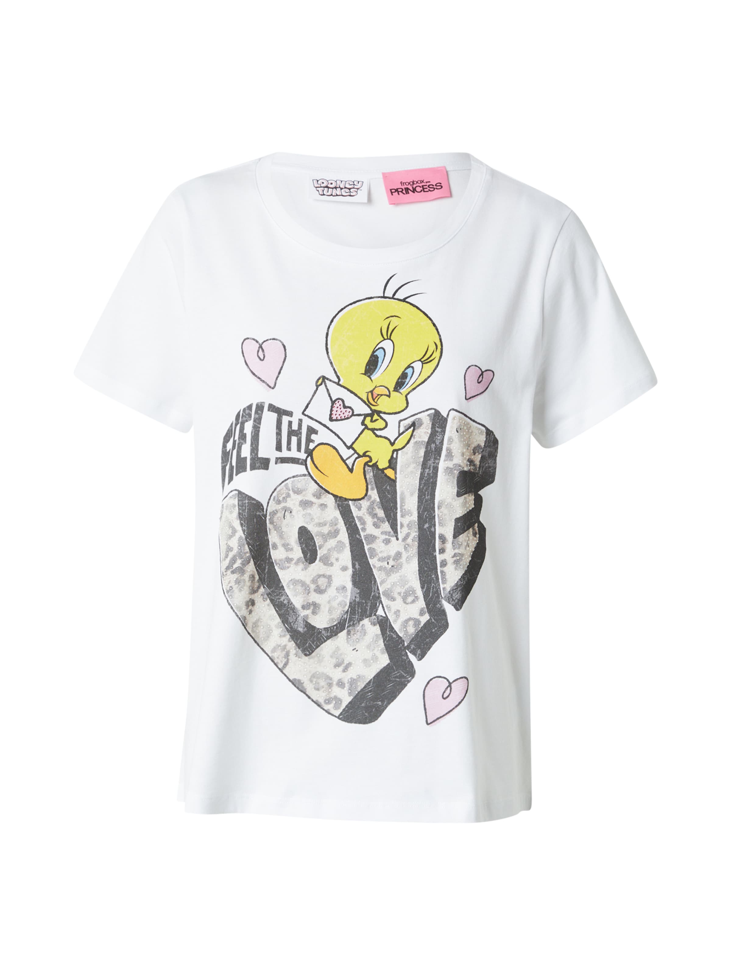 PRINCESS GOES HOLLYWOOD Tričko 'Tweety love' - Biela: predná strana