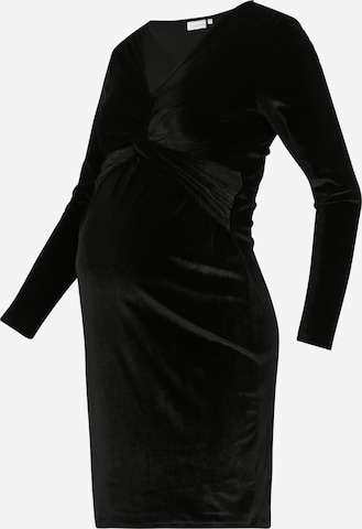 Robe 'SANDRA' MAMALICIOUS en noir : devant