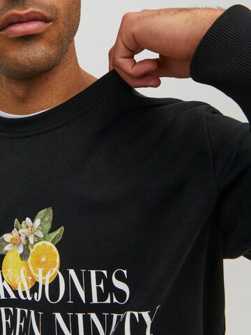 Sweat-shirt 'Flores' JACK & JONES en noir