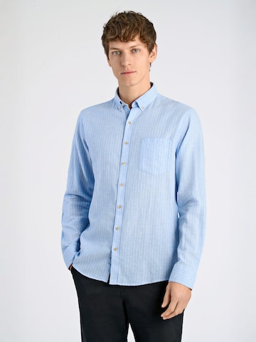 Coupe regular Chemise Lindbergh en bleu
