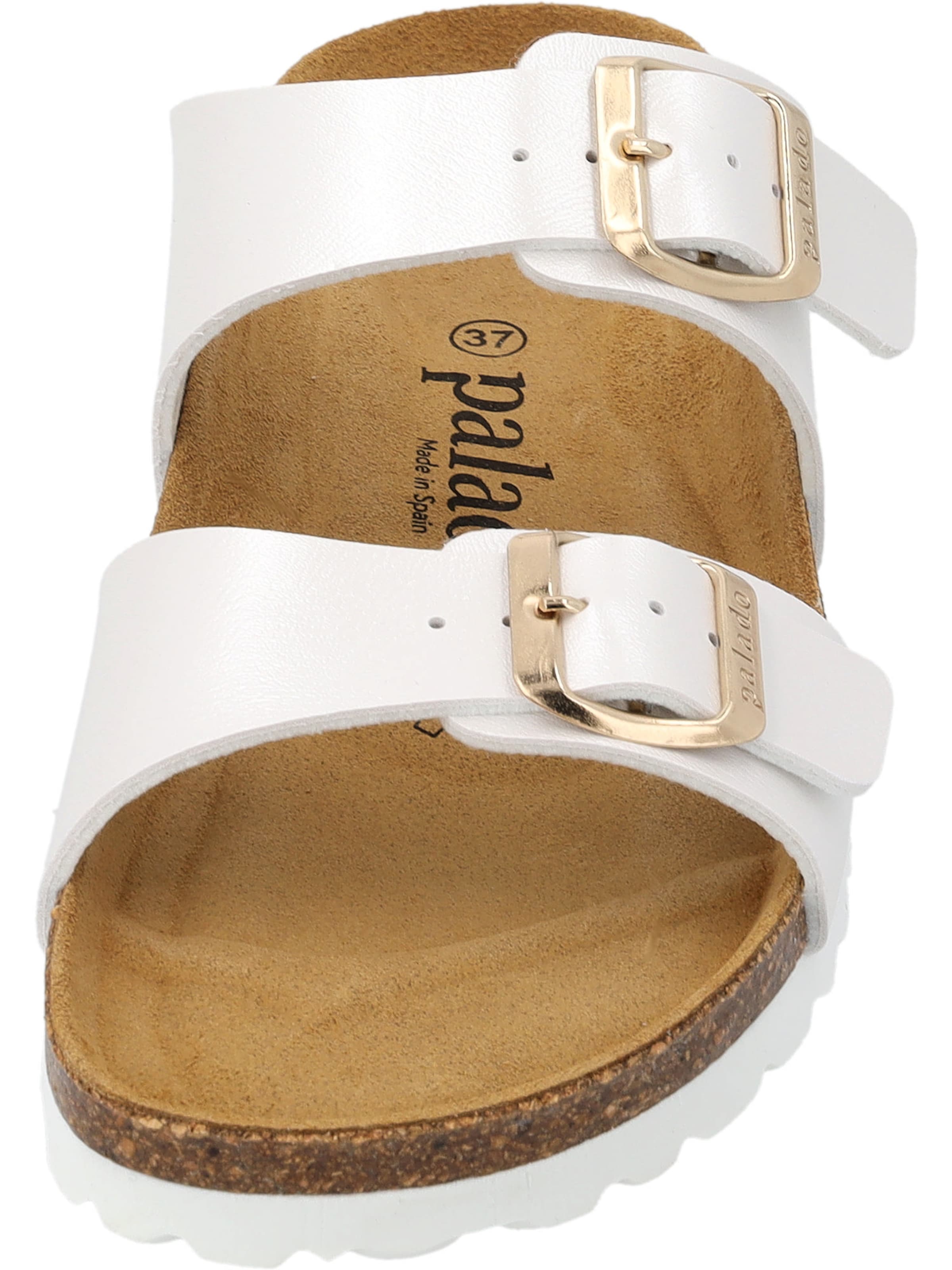 Palado - Zapatos abiertos 'Palado Samos Metallic' en blanco