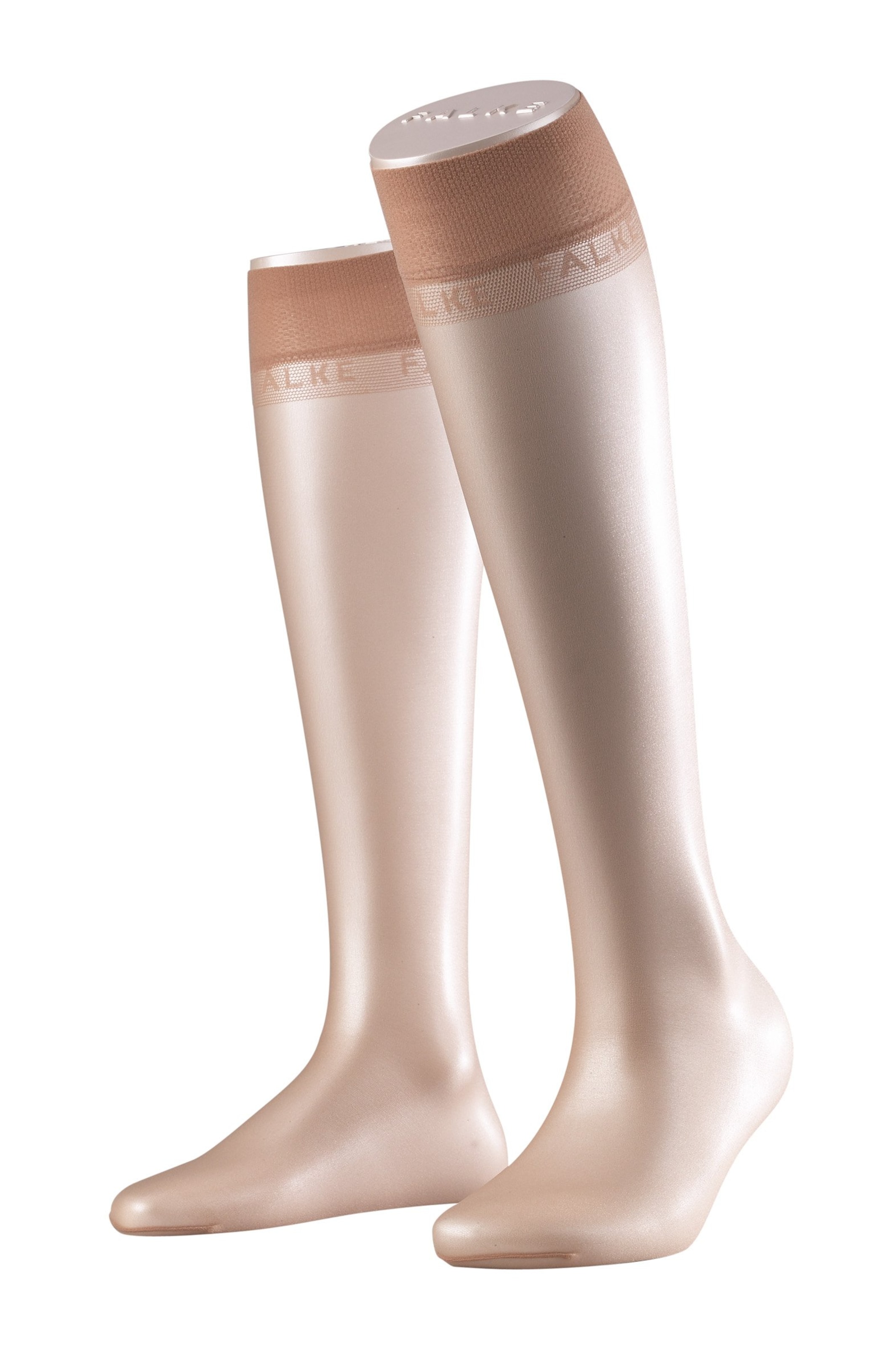 FALKE Knee socks in Brown: front
