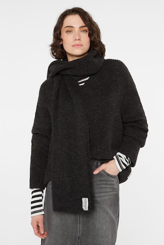 SENSES.THE LABEL Schal in Schwarz: Vorderseite
