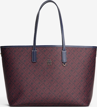 Pirkinių krepšys iš TOMMY HILFIGER, spalva – mėlyna / vyšninė spalva, Prekių apžvalga