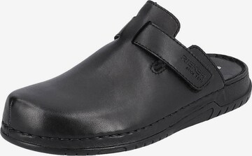 Rieker Slippers in Black: front