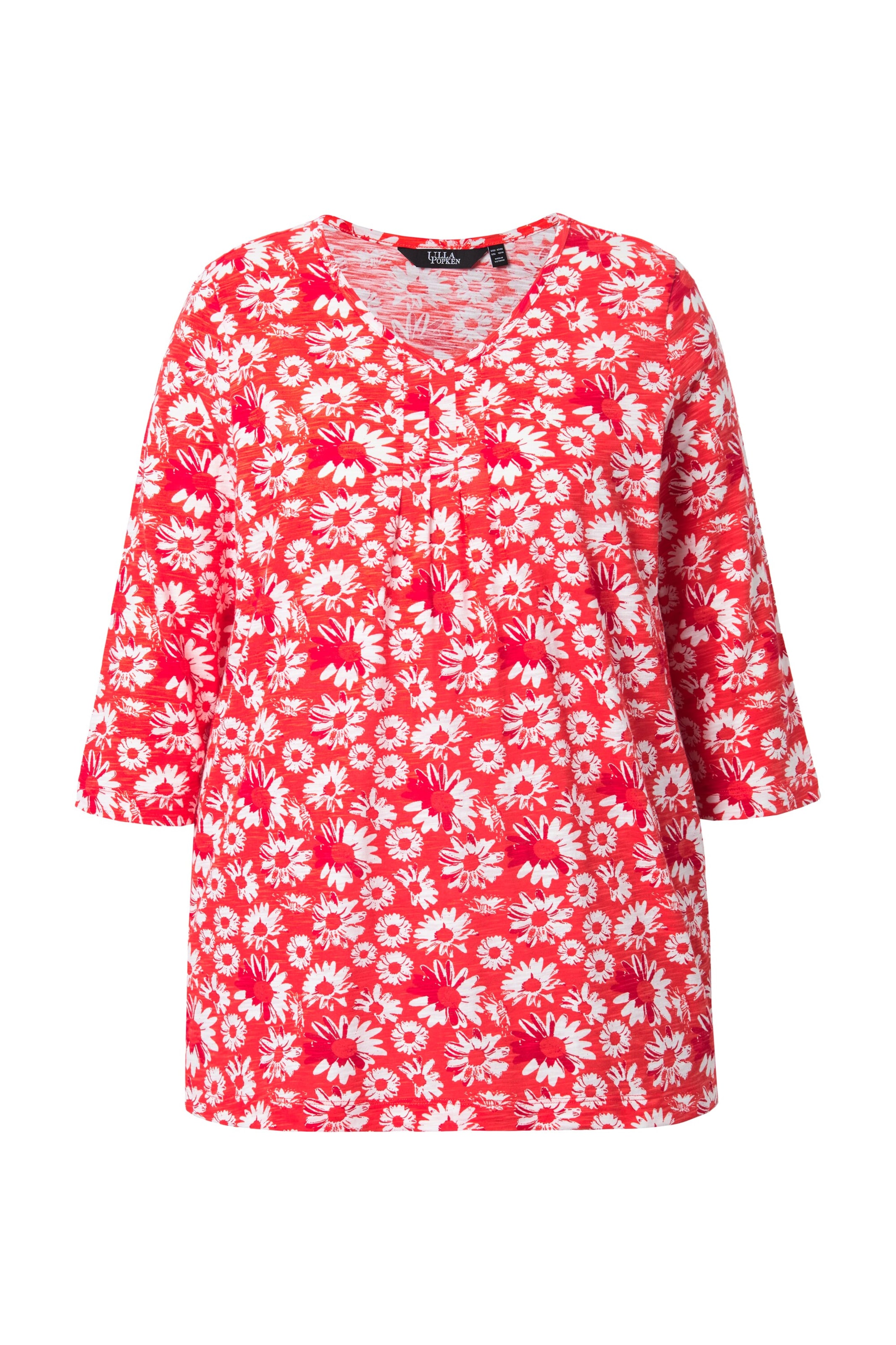 Ulla Popken Shirt in Rood: voorkant