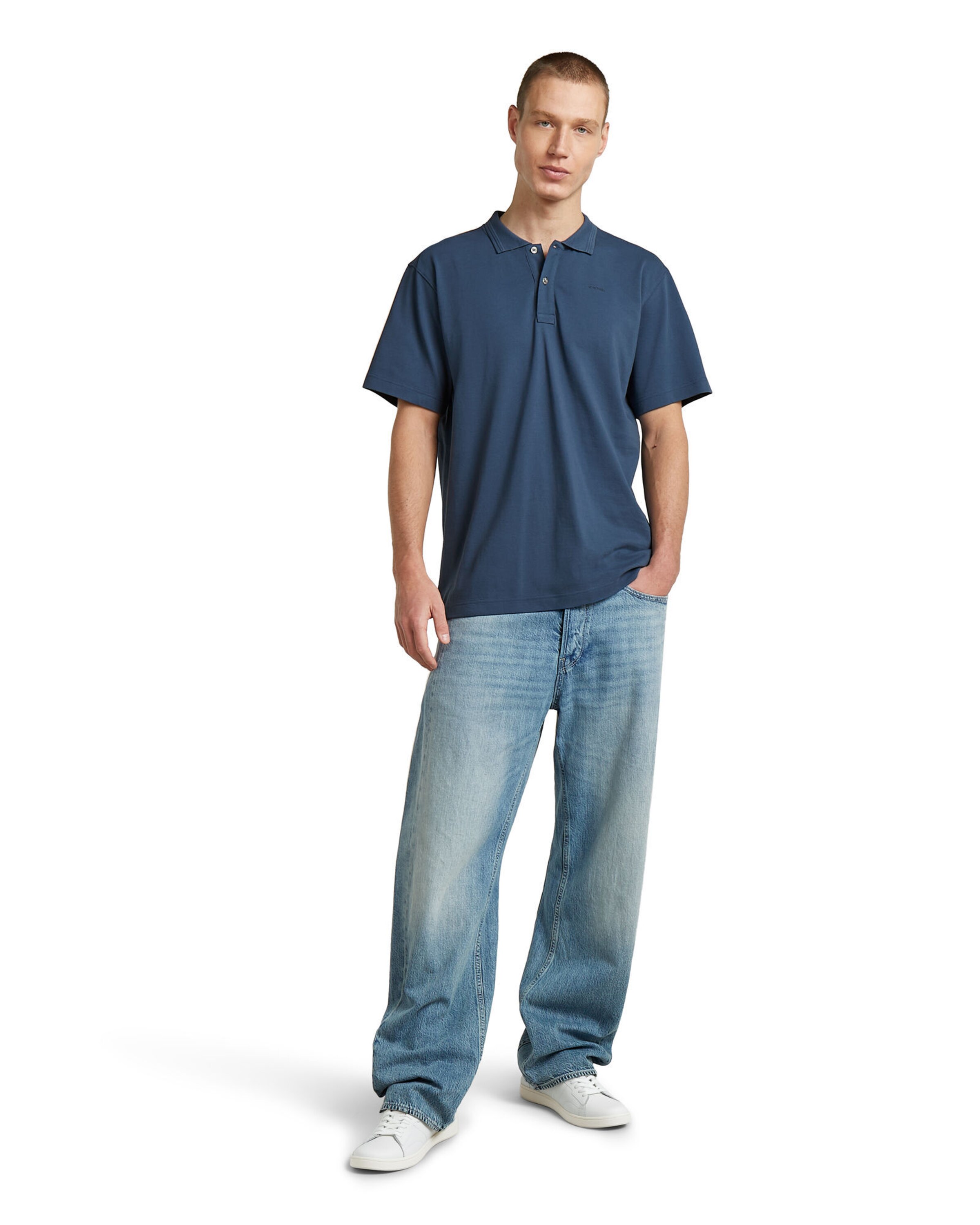 T-Shirt 'Core Regular Polo' G-STAR en bleu