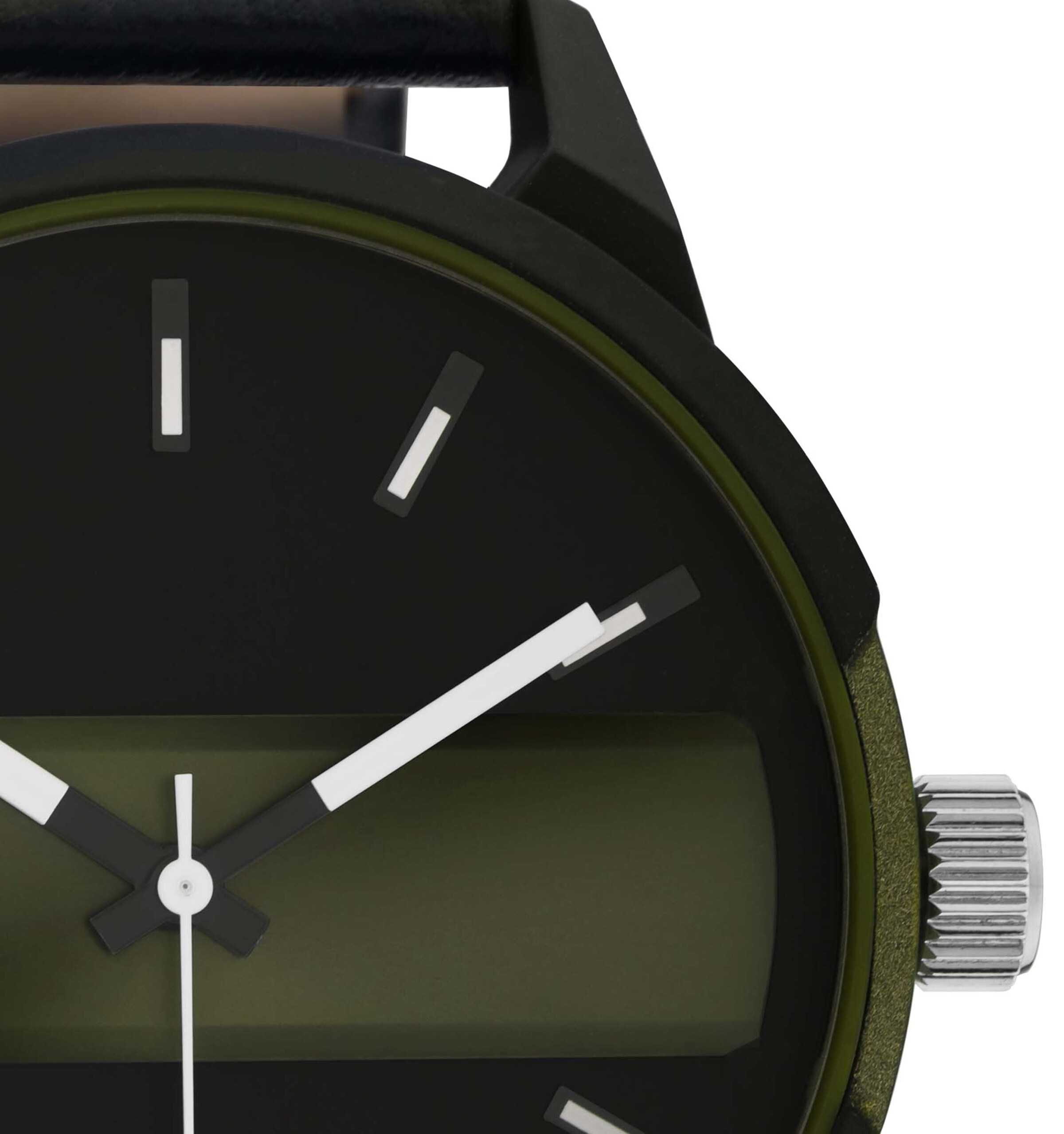 OOZOO Analoguhr in Schwarz