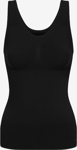 cfab (formerly creamy fabrics) Shapingtop 'Figurformendes Shapewear Tanktop' in Schwarz: Vorderseite