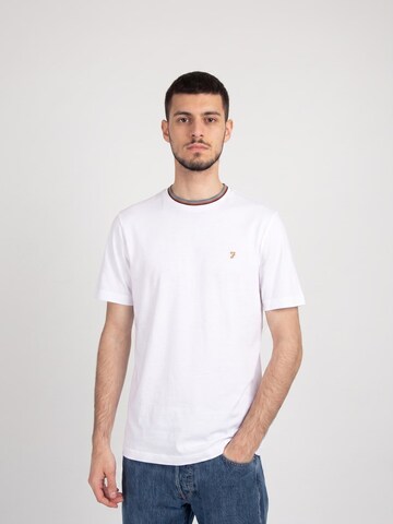 FARAH Shirt 'ELTON SS WHITE' in Wit: voorkant