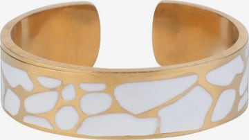 Chic by Lirette Ring 'Ring Craquelé' in White: front