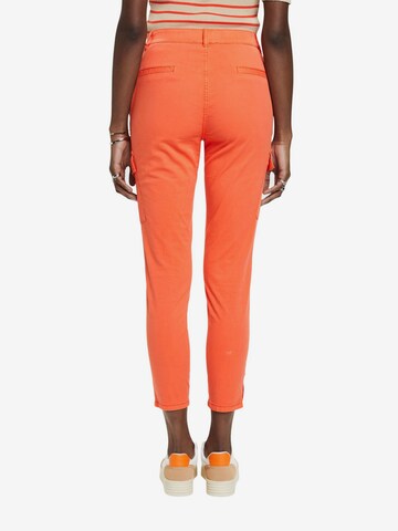 Coupe slim Pantalon cargo ESPRIT en orange