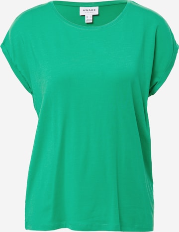 VERO MODA T-shirt 'AVA' i grön: framsida