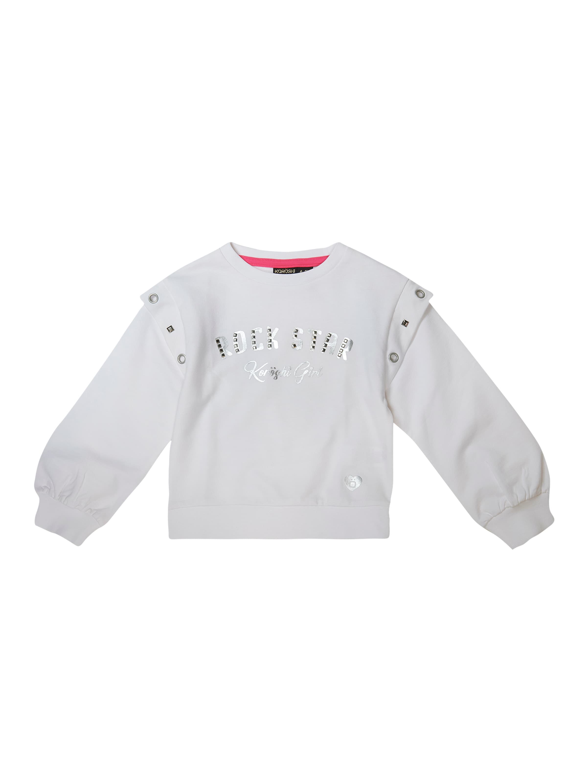 KOROSHISweater majica - bijela boja: prednji dio