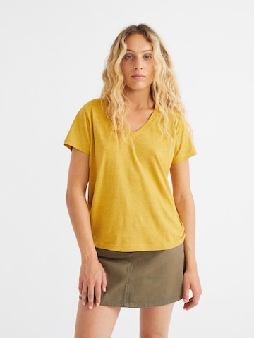 Thinking MU Shirt ' Clavel ' in Yellow: front