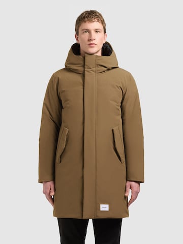 Manteau d’hiver 'Fogg2' khujo en marron : devant