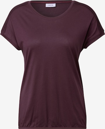 T-shirt CECIL en rouge : devant