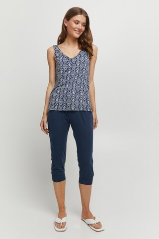 b.young Tapered Pleat-Front Pants 'PANDINA' in Blue